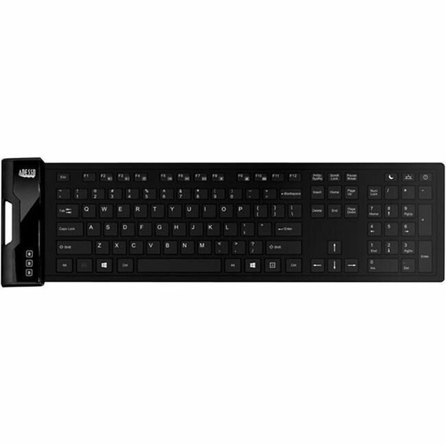 Adesso Kboard Antimicrobl Flex Black ADEAKB232UB