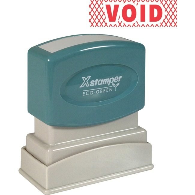 Shachihata / Xstamper Stamp Pre-Inked Void Red XST1825