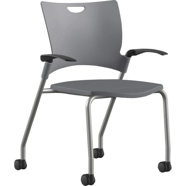 9to5 Seating Chair Stck Plastic 25" Gy/Sr NTF1315A12SFP14