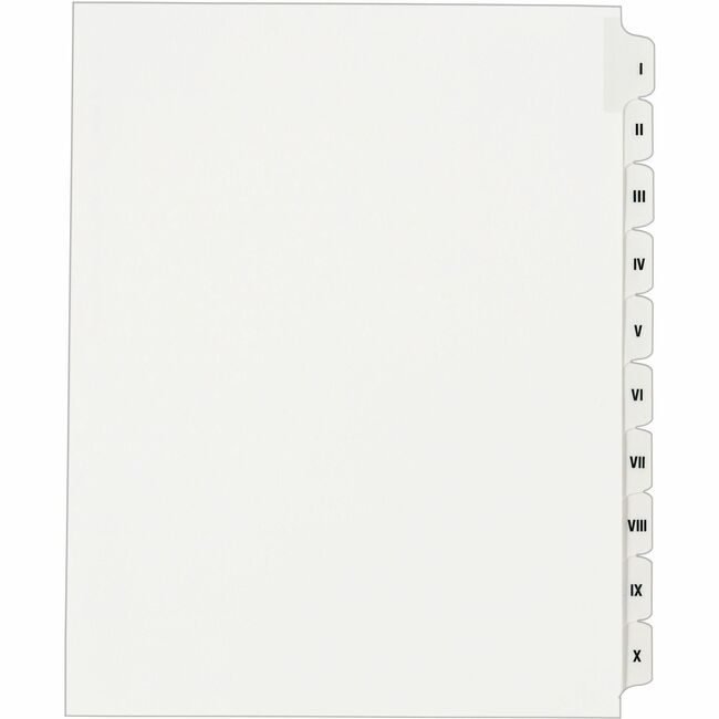 Avery Products Corporation Index Legal Sdtab I-X AVE82319