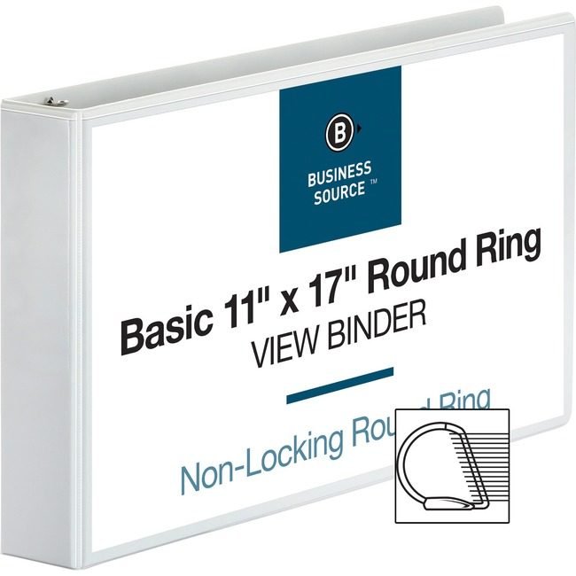 Business Source Binder View 11X17 Rnd 2" We BSN45101