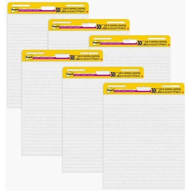 3M Company Pad Easel Wl Ruled 25X30 MMM561WLVAD6PK