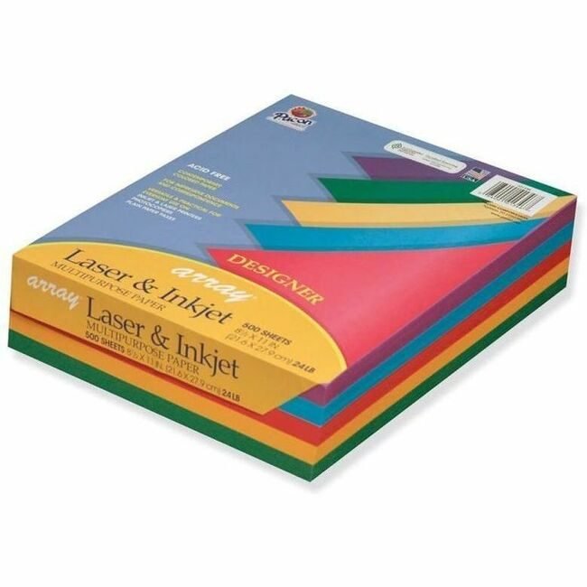 Pacon Corporation Paper Array Dsgnr Assorted 500SH PAC101346