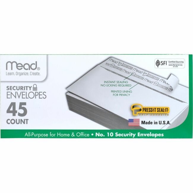 ACCO Brands Mead / Five Star Envelopes Scrty Pressit #10 MEA75026