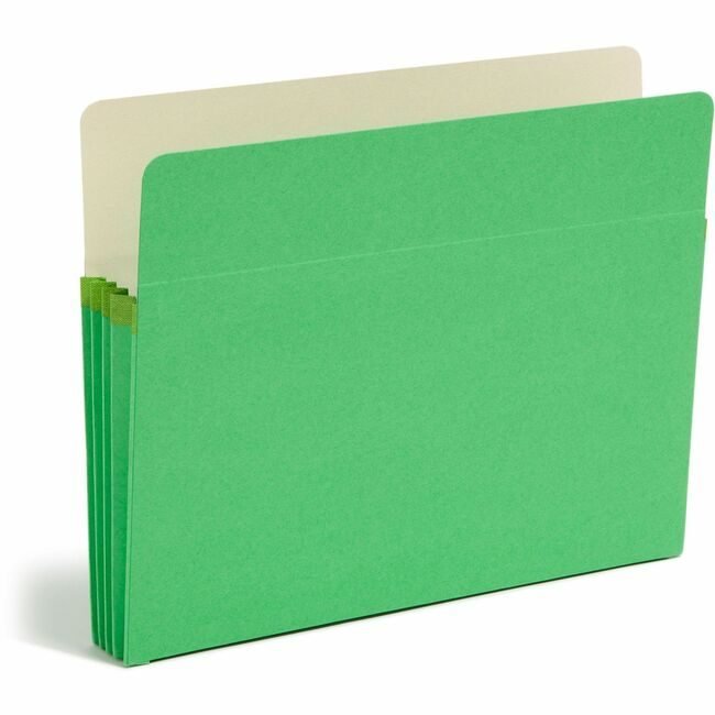 Smead Manufacturing Co. Pocket File Letter 3.5"EXP Green SMD73226