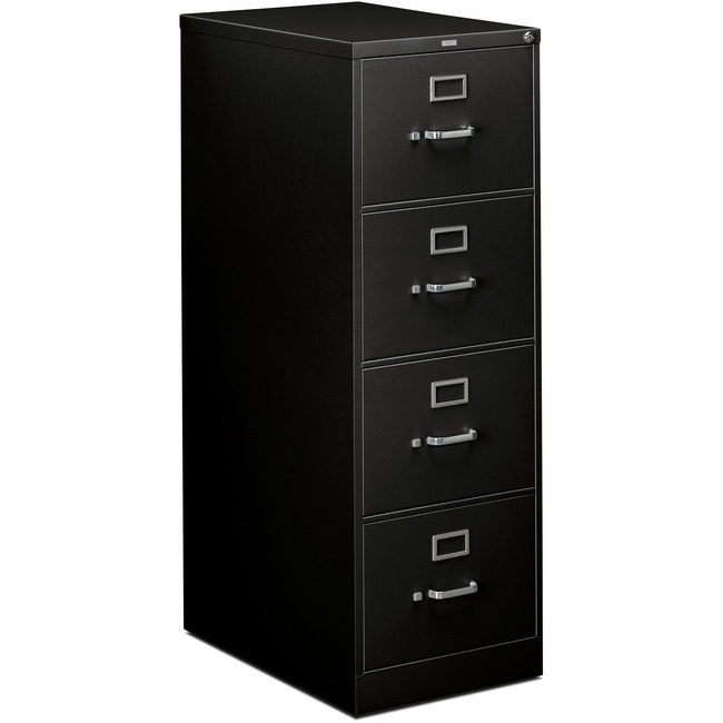 The HON Company File Legal 4DRW W/Lock Black HON314CP-P