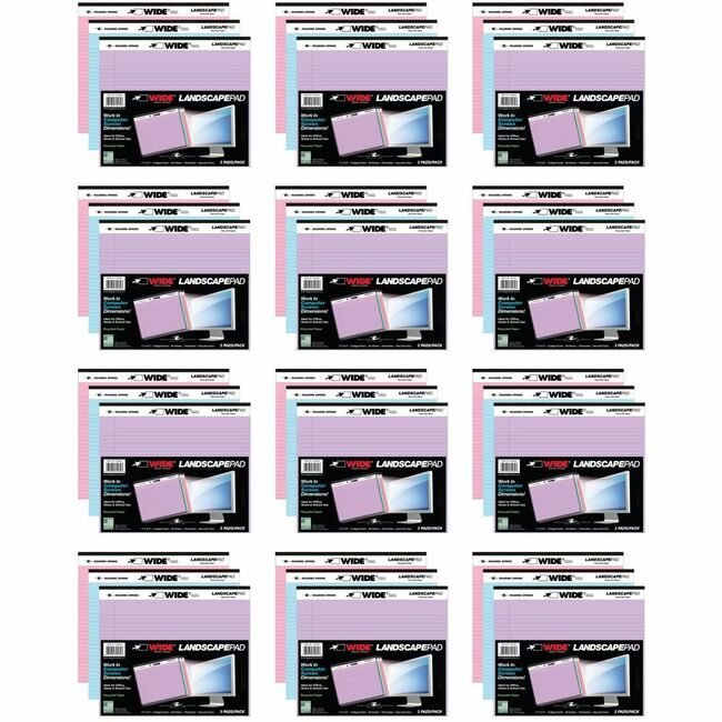 Roaring Spring Paper Products Landscape Pad Assorted 3/PK ROA74535CS