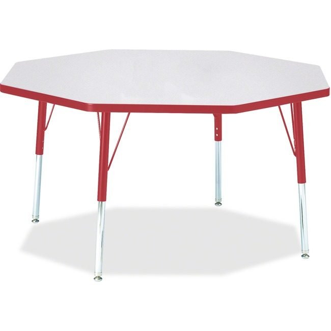 Jonti-Craft, Inc. Table Octagon 48X48 Gy/Rd JNT6428JCA008