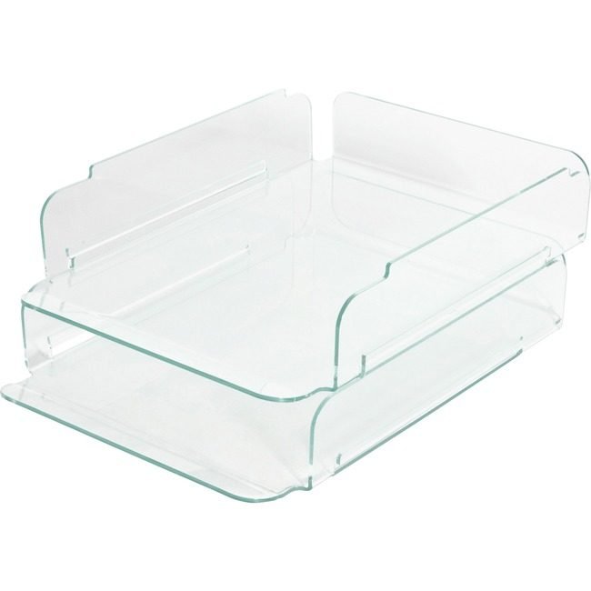 Lorell Tray LETTER 2PK STACKING LLR80655