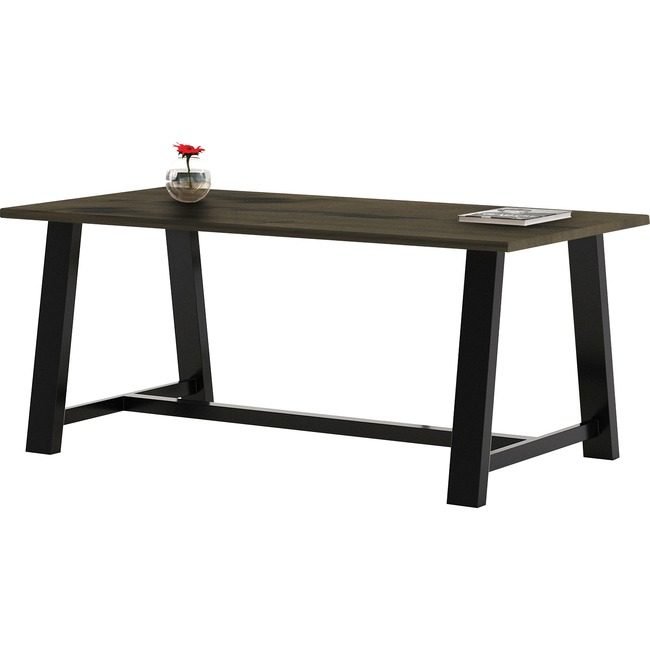 KFI Seating Table W/Wdtop 36X72 Wn KFIT3672BMTLFTB