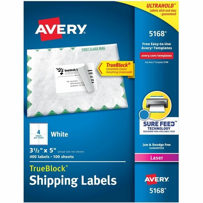 Avery Products Corporation Label Lsr Shippng 3.5X5 400 AVE5168