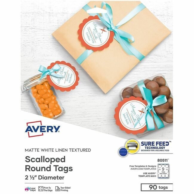 Avery Products Corporation Tag Scallop Round We AVE80511