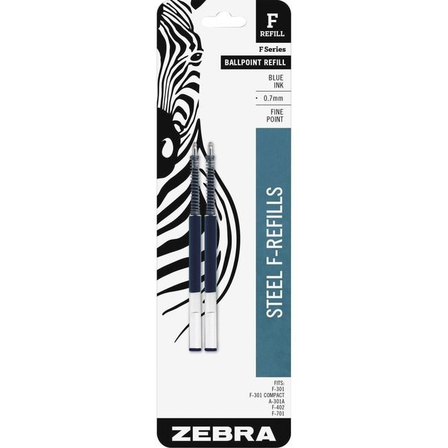 Zebra Pen Corporation Refill F-Series 0.7 Be 2 Pack ZEB85522