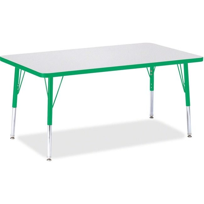 Jonti-Craft, Inc. Table Rectangle 30X48 Gy/Gn JNT6473JCE119