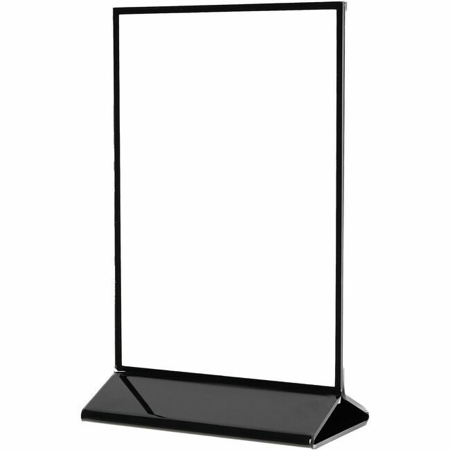 Deflecto Signholder Y 4X6 Clear Black DEF4428