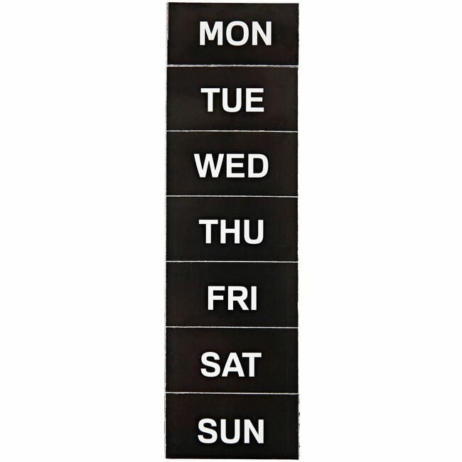 Bi-silque / MasterVision Magnet Tape Days 7 Pack White BVCFM1007