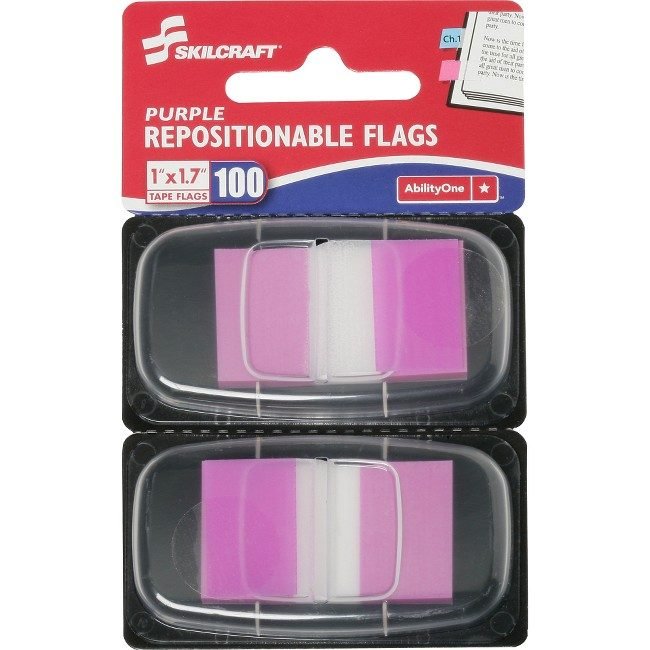 Varies / verify SKU SKU-LEVEL VERIFICATION REQUIRED Self-Stick Flag 1X1.75 Purp NSN3158654
