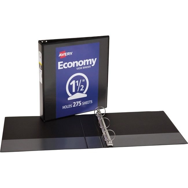 Avery Products Corporation Binder View Round 1.5" Black AVE05725