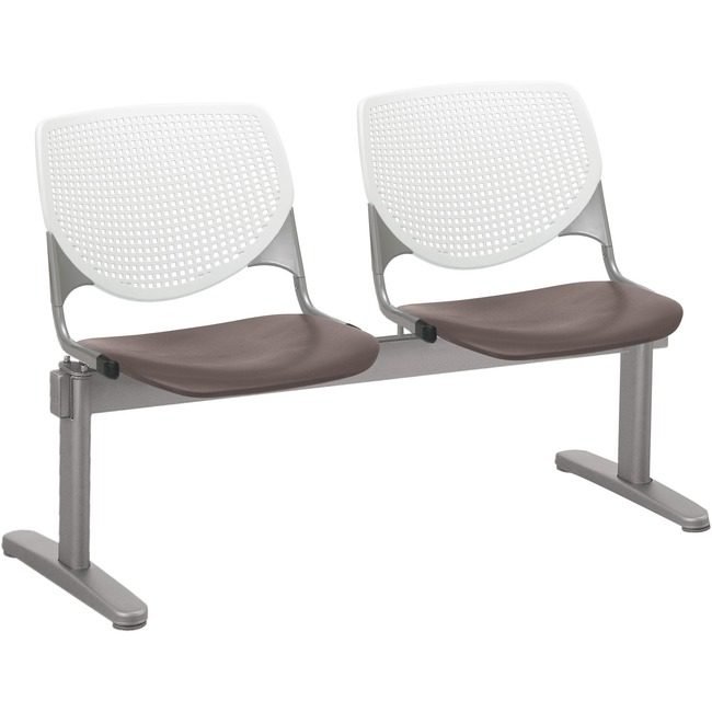 KFI Seating Beamseat 2SEAT White/Brown KFI2300BEAM2818