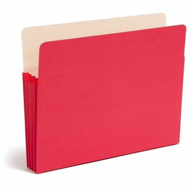 Smead Manufacturing Co. Pocket File Letter 3.5"EXP Red SMD73231