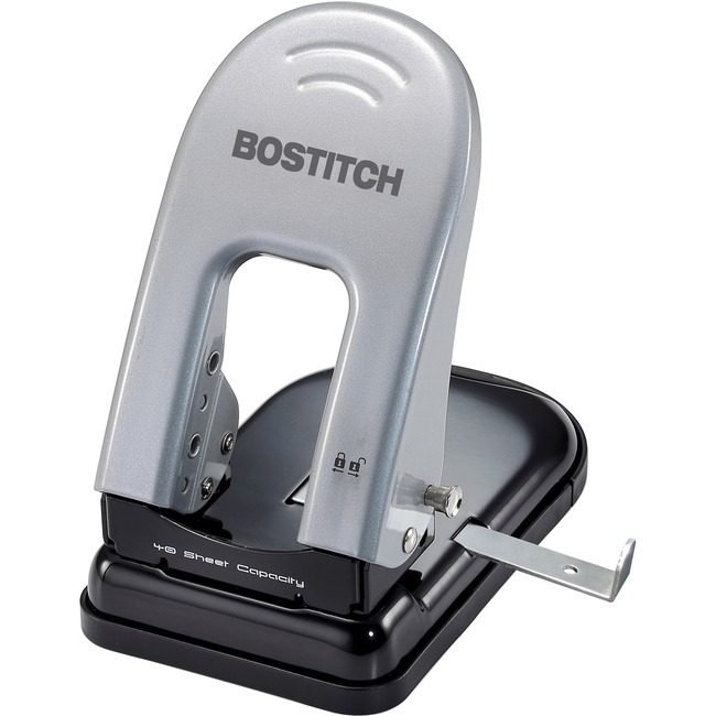 Amax Inc. Bostitch / PaperPro Punch 2-HOLE 40SH Blk/Slvr ACI2340