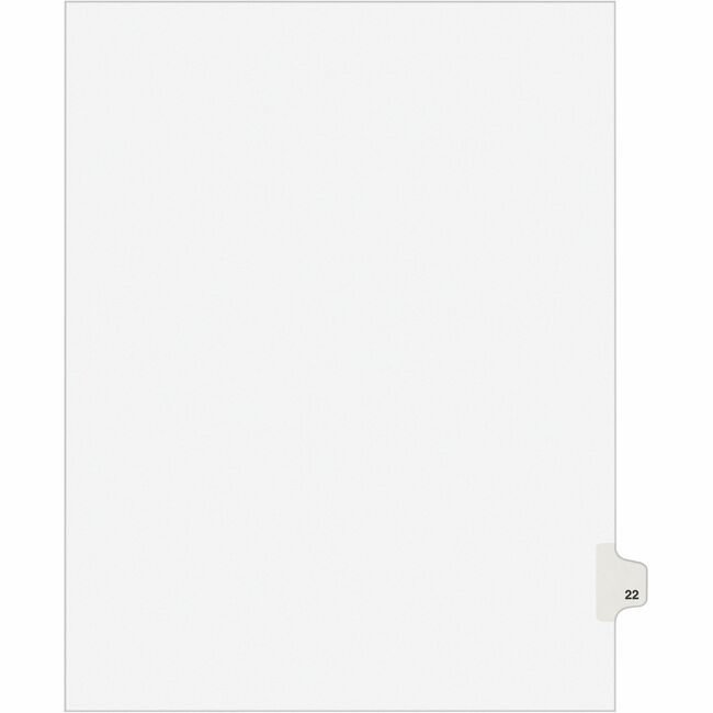 Avery Products Corporation Dividers Index Sidetab 22 AVE01022