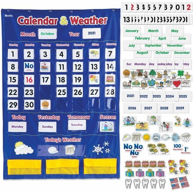 Learning Resources Chart Pocket Weather 138PC LRNLER2418