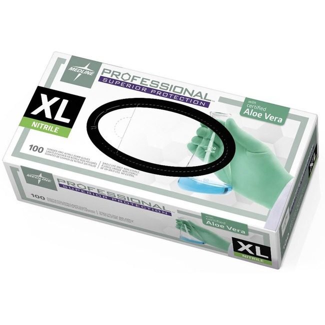 Medline Industries Glove Pro Pd-Fr Nit Aloe XL MIIPRO31764