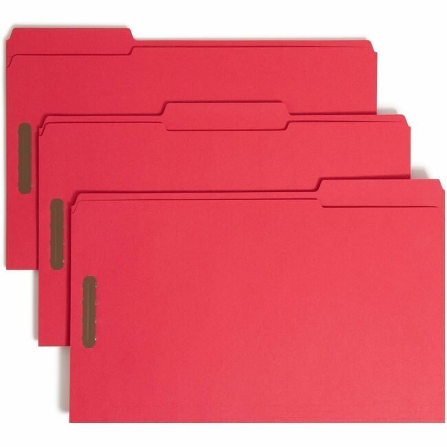 Smead Manufacturing Co. Folder File Fastener Legal Red SMD17740