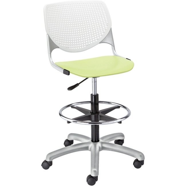 KFI Seating Poly Adj Stool W/Perf Bk KFIDS2300B8S14