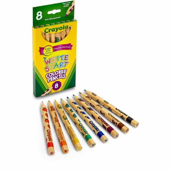 Crayola LLC Pencil Color Writestart 8 Count CYO68-4108