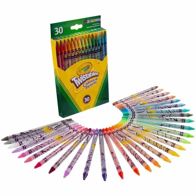 Crayola LLC Pencil Clear Twst 30/PK Assorted CYO687409