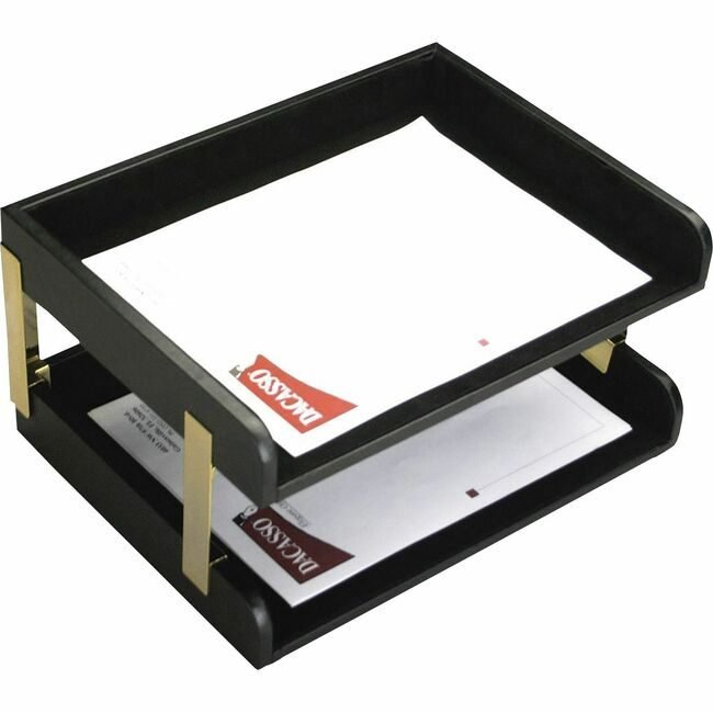 Dacasso Tray Lthr Letter Double Gd DACA1072