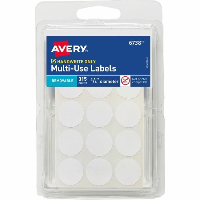 Avery Products Corporation Label We Round 15UP AVE06738