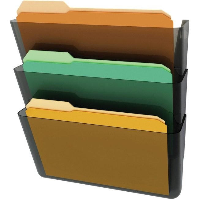 Deflecto Pocket Wall 3/PK Stack Ske DEF73602RT