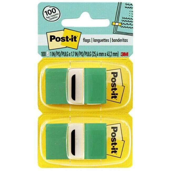 3M Company Flag 50FL/DSP 12DSP/BX Green MMM680GN12
