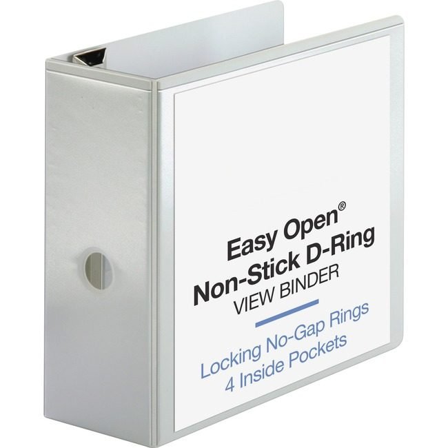 Business Source Binder View D-Ring 5" We BSN26965