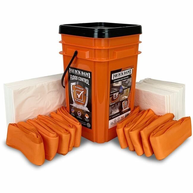 Absorbent Specialty Products Quick Dam Kit Combo Fld Bckt 40KT/CT APRWUGGV