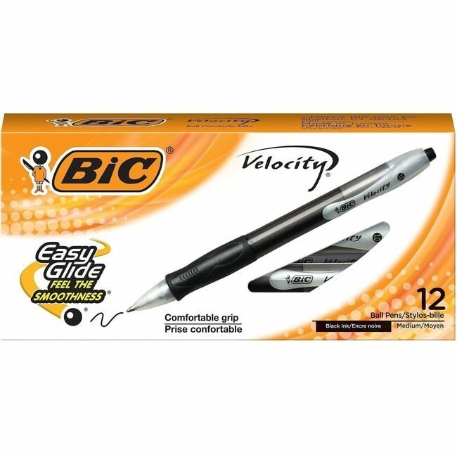 BIC Corporation Pen Velocity Bp Rt Medium Black BICVLG11-BK