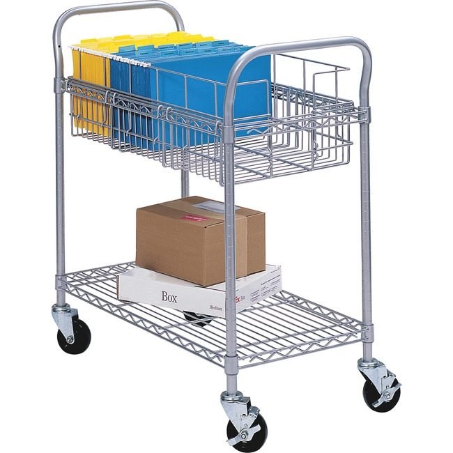 Safco Products Cart Mail Wire Wide 36" SAF5236GR