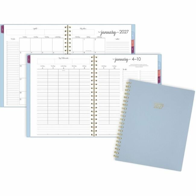 ACCO Brands AT-A-GLANCE Planner Harmony Wm Large Blue AAG109990538