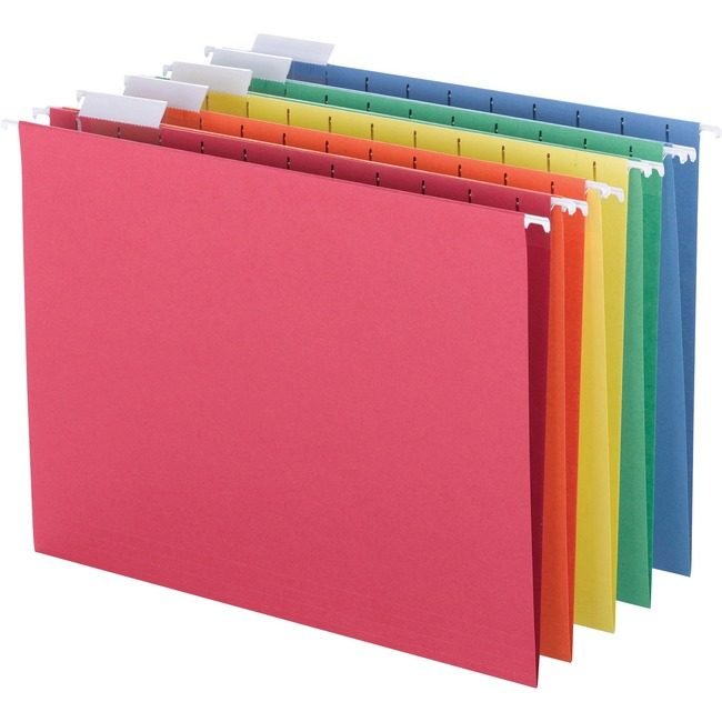 Business Source Folder Hanging Letter 1/5 Assorted BSN5215AST