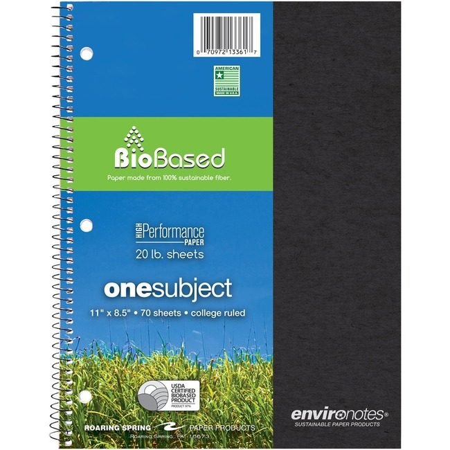 Roaring Spring Paper Products Notebook Wrbnd 1SUB Rcy ROA13361