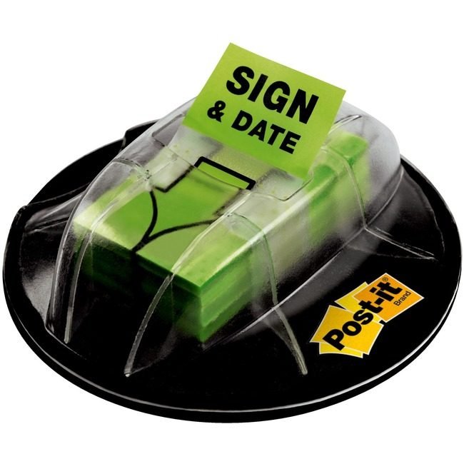 3M Company Flags Signhere 1" W/Disp Green MMM680-HVSD