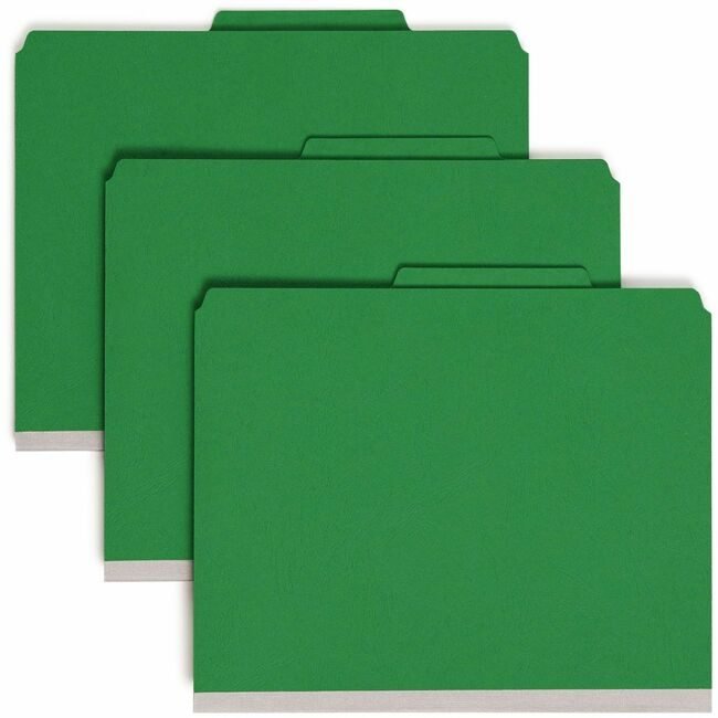Smead Manufacturing Co. Folder Classf Prsgrd Letter Green SMD14201