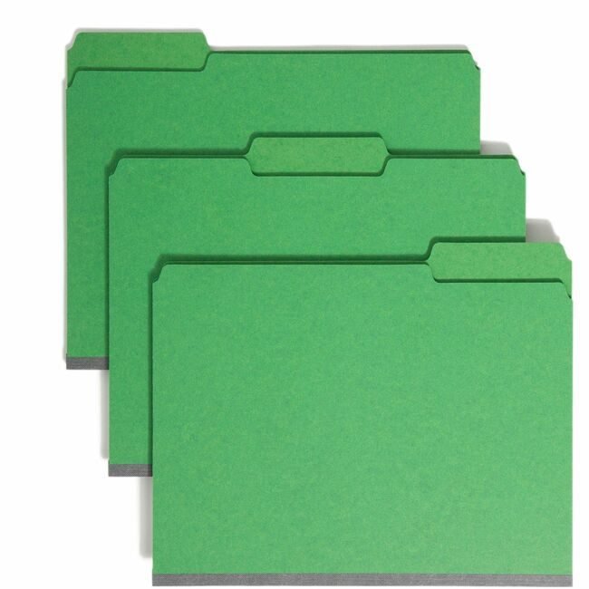 Smead Manufacturing Co. Folder File Fastnr Letter Green SMD14938