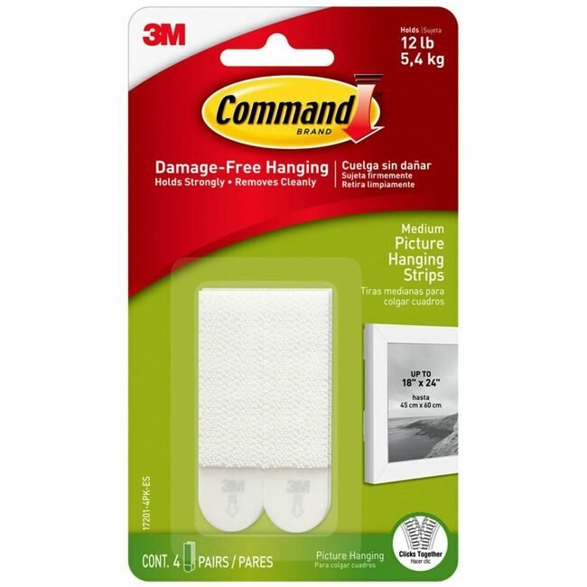 3M Company Strip Hangng Picture Medium We MMM172014PKES