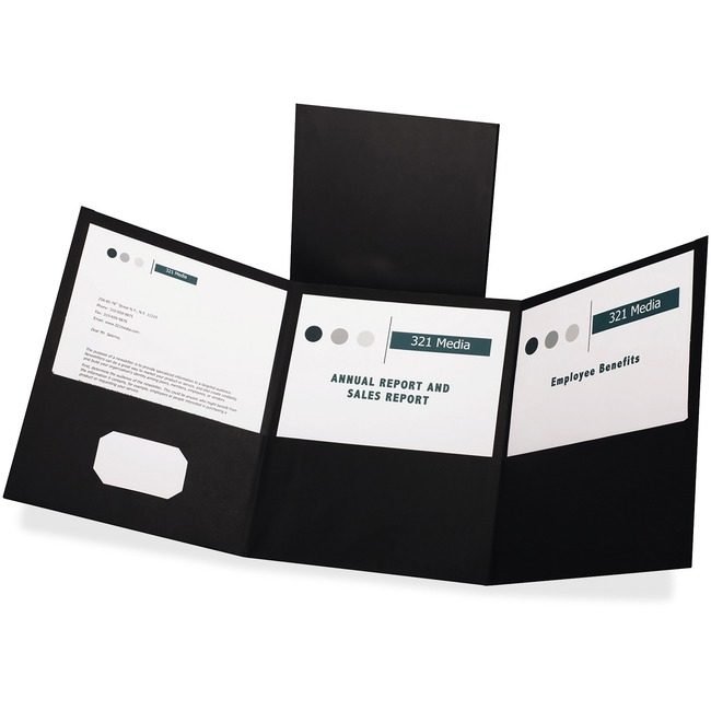 TOPS Products / ACCO legacy Oxford Folder Tri-Fold Blck 20/BX OXF59806