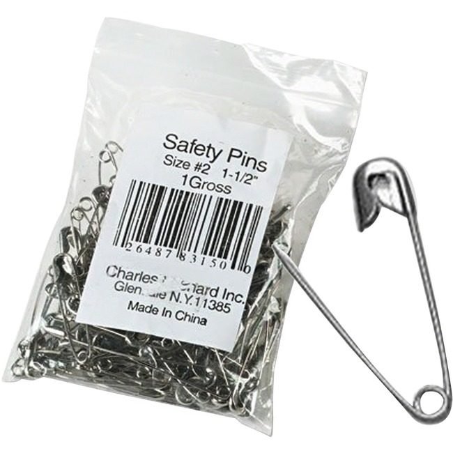Charles Leonard Pin Safety 1-1/2" 144/PK LEO83150