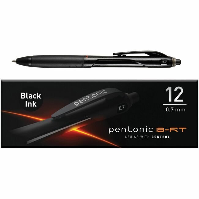 TOPS Products Pentonic Pen Bp Retract 0.7MM Black 12/BX PNTPEN12120